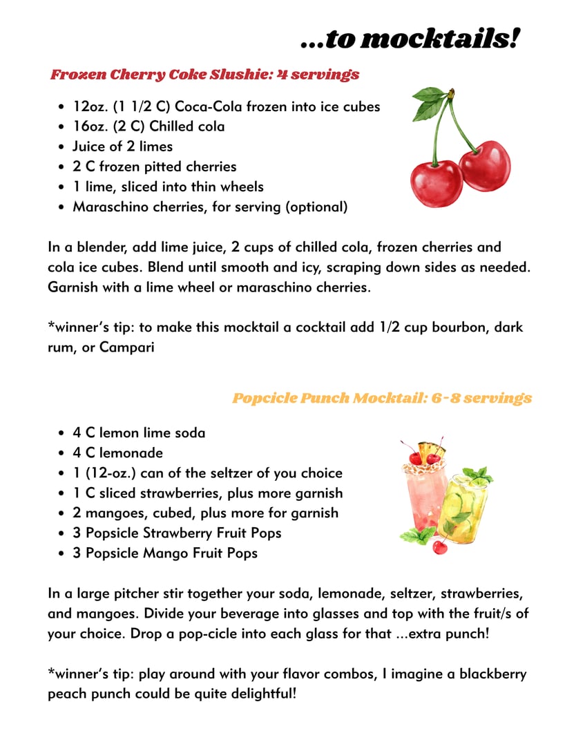 Block Party Cocktails & Mocktails